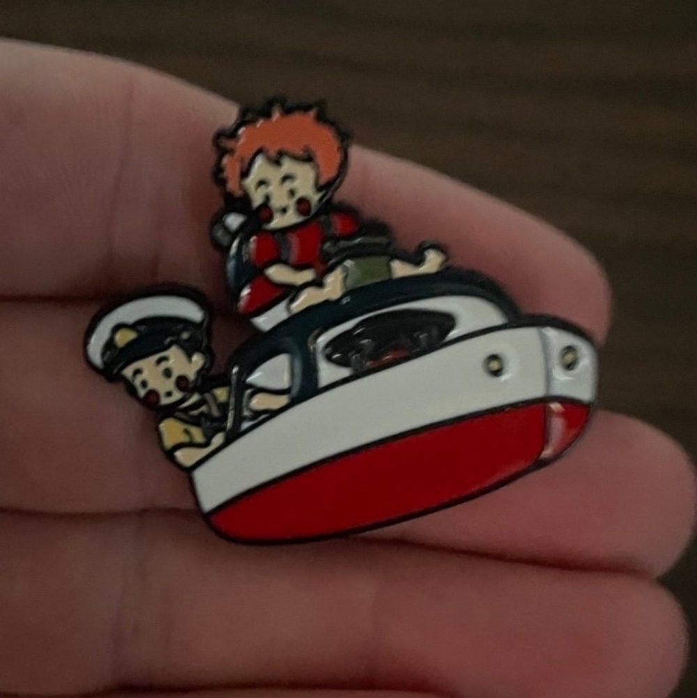 Kids Cartoon Boat Adventure Pin Studio Ghibli Disney Anime Manga